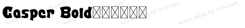 Casper Bold字体转换